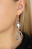 Galactic Drama - Silver- Paparazzi Accessories - Earrings - Jewelry with Erin Binford