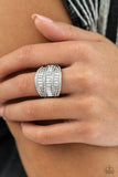 Red Carpet Redux- White - Paparazzi Accessories - Ring - Jewelry with Erin Binford