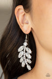 Ice Garden Gala - White - Paparazzi Accessories - Earring - Jewelry with Erin Binford