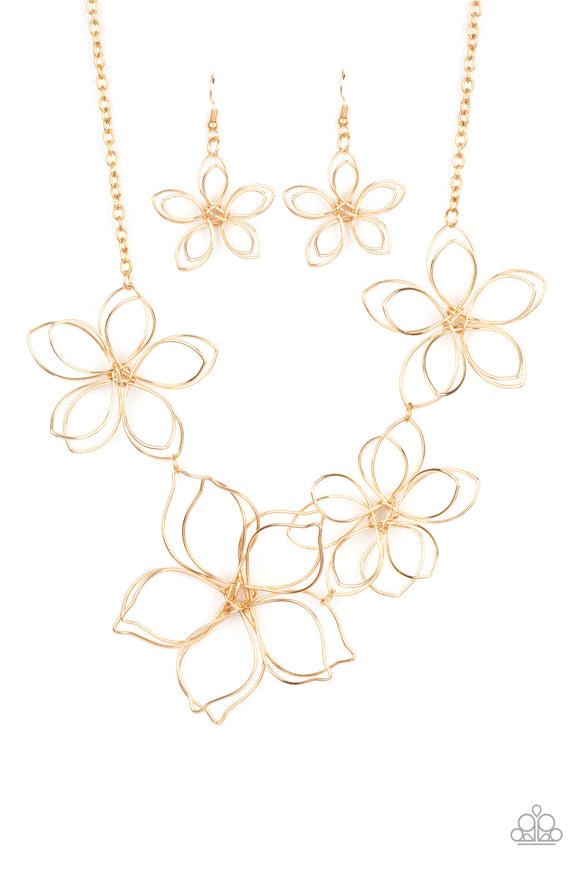 Flower Garden Fashionista - Gold - Jewelry with Erin Binford