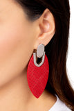 Wildly Workable - Red - Paparazzi Accessories - Earring - Jewelry with Erin Binford