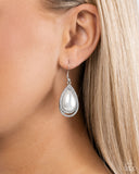 Effortless Elegance - White - Paparazzi Accessories - Earring - Jewelry with Erin Binford