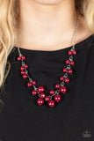 Tearoom Gossip - Red - Paparazzi Accessories - Necklace - Jewelry with Erin Binford