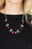 Flawlessly Famous - Red - Paparazzi Accessories - Necklace - Jewelry with Erin Binford