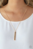 Matt 7:7 - Gold - Paparazzi Accessories - Necklace - Jewelry with Erin Binford