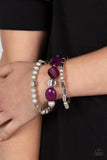 Marina Magic- Purple- Paparazzi Accessories- Bracelet - Jewelry with Erin Binford