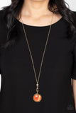 Magic Carpet Cruise - Orange - Paparazzi Accessories - Necklace - Jewelry with Erin Binford
