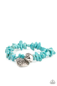 Love You to Pieces - Blue- Paparazzi Accessories- Bracelet - Jewelry with Erin Binford