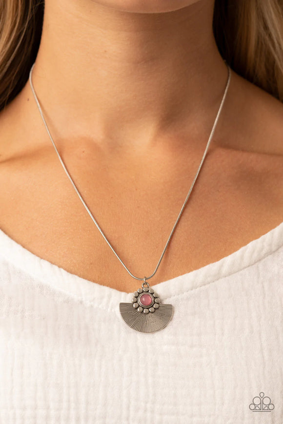 Magnificent Set - Pink - Paparazzi Accessories- 2 Piece Set - Jewelry with Erin Binford