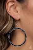 Head-Turning Halo - Blue - Paparazzi Accessories - Earring - Jewelry with Erin Binford
