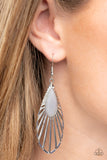 WING-A-Ding-Ding - Silver - Paparazzi Accessories - Earring - Jewelry with Erin Binford