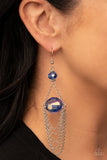 Ethereally Extravagant - Blue - Paparazzi Accessories - Earring - Jewelry with Erin Binford