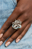 Fluttering Flashback - Blue - Paparazzi Accessories - Ring - Jewelry with Erin Binford