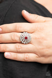 Effervescent Crescendo - Red - Paparazzi Accessories - Ring - Jewelry with Erin Binford
