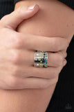 Sizzling Sultry - Green - Paparazzi Accessories - Ring - Jewelry with Erin Binford