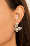 Smooth Like FLUTTER - Gold- Paparazzi Accessories - Earring - Jewelry with Erin Binford