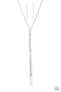 Impressively Icy - White - Paparazzi Accessories - Necklace - Jewelry with Erin Binford