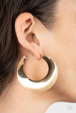 Power Curves - Gold - Paparazzi Accessories - Earring - Jewelry with Erin Binford