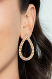 Diva Dust - Gold- Paparazzi Accessories - Earring - Jewelry with Erin Binford