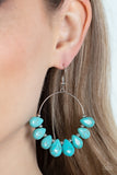 Canyon Quarry - Blue - Paparazzi Accessories - Earring - Jewelry with Erin Binford