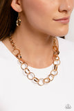 Metro Medley - Gold - Paparazzi Accessories - Necklace - Jewelry with Erin Binford