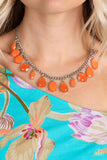 Fairytale Fortuity - Orange - Paparazzi Accessories - Necklace - Jewelry with Erin Binford