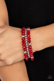 Prismatic Perceptions - Red - Paparazzi Accessories - Bracelet - Jewelry with Erin Binford