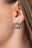 TRIPLE Down - Silver - Paparazzi Accessories - Earring - Jewelry with Erin Binford