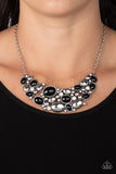 Contemporary Calamity - Black - Paparazzi Accessories - Necklace - Jewelry with Erin Binford