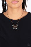 Badlands Butterfly - Copper - Paparazzi Accessories - Necklace - Jewelry with Erin Binford
