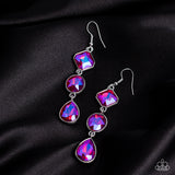 Reflective Rhinestones - Pink - Paparazzi Accessories - Earring - Jewelry with Erin Binford