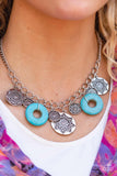 Western Zen - Blue - Paparazzi Accessories - Necklace - Jewelry with Erin Binford