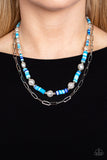 Tidal Trendsetter - Blue - Paparazzi Accessories - Necklace - Jewelry with Erin Binford