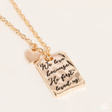 Divine Devotion - Gold - Paparazzi Accessories - Necklace - Jewelry with Erin Binford