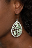 Cats Eye Class - Green - Paparazzi Accessories - Earring - Jewelry with Erin Binford