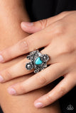 Trailblazing Tribute - Blue - Paparazzi Accessories - Ring - Jewelry with Erin Binford
