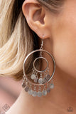 Caviar Command - Silver - Paparazzi Accessories - Earring - Jewelry with Erin Binford