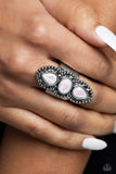 Strut Your STUDS - White - Paparazzi Accessories- Ring - Jewelry with Erin Binford