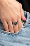 Fly Me To The Stars - Blue - Paparazzi Accessories - Ring - Jewelry with Erin Binford