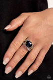 Scintillating Swirl - Blue - Paparazzi Accessories - Ring - Jewelry with Erin Binford
