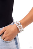 Refined Retrograde - White - Paparazzi Accessories- Bracelet - Jewelry with Erin Binford