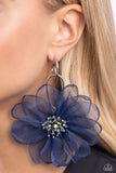 Cosmopolitan Chiffon - Blue - Paparazzi Accessories - Earring - Jewelry with Erin Binford