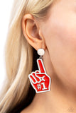 My Number One - Red - Paparazzi Accessories - Earring - Jewelry with Erin Binford