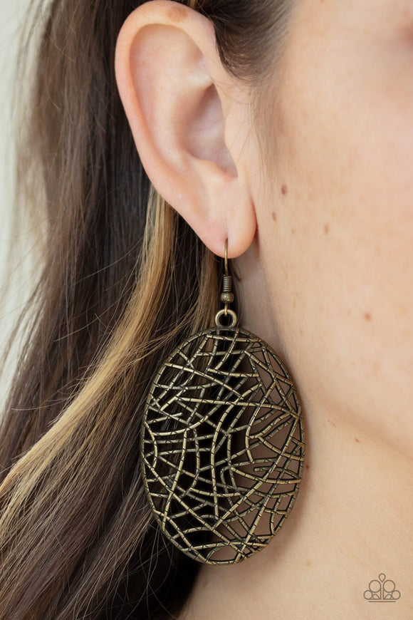 Way Out Of Line-Brass - Jewelry with Erin Binford